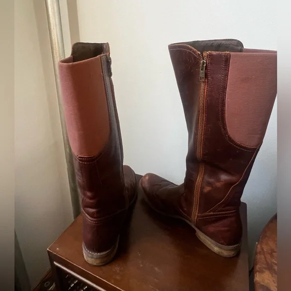 Timberland Brown Leather Boots 7.5 - Picture 8 of 14